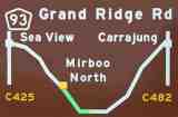 Into the Grand Ridge Road forests.