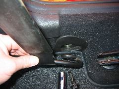 front seat belt bolt